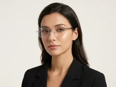 BS2012-3392_Silver_Invisible_Metal_Glasses-tryon_female