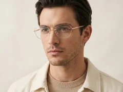 BS2012-3393_Golden_Invisible_Metal_Glasses-tryon_male