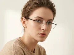 BS2012-3395_Black_Invisible_Metal_Glasses-tryon_female