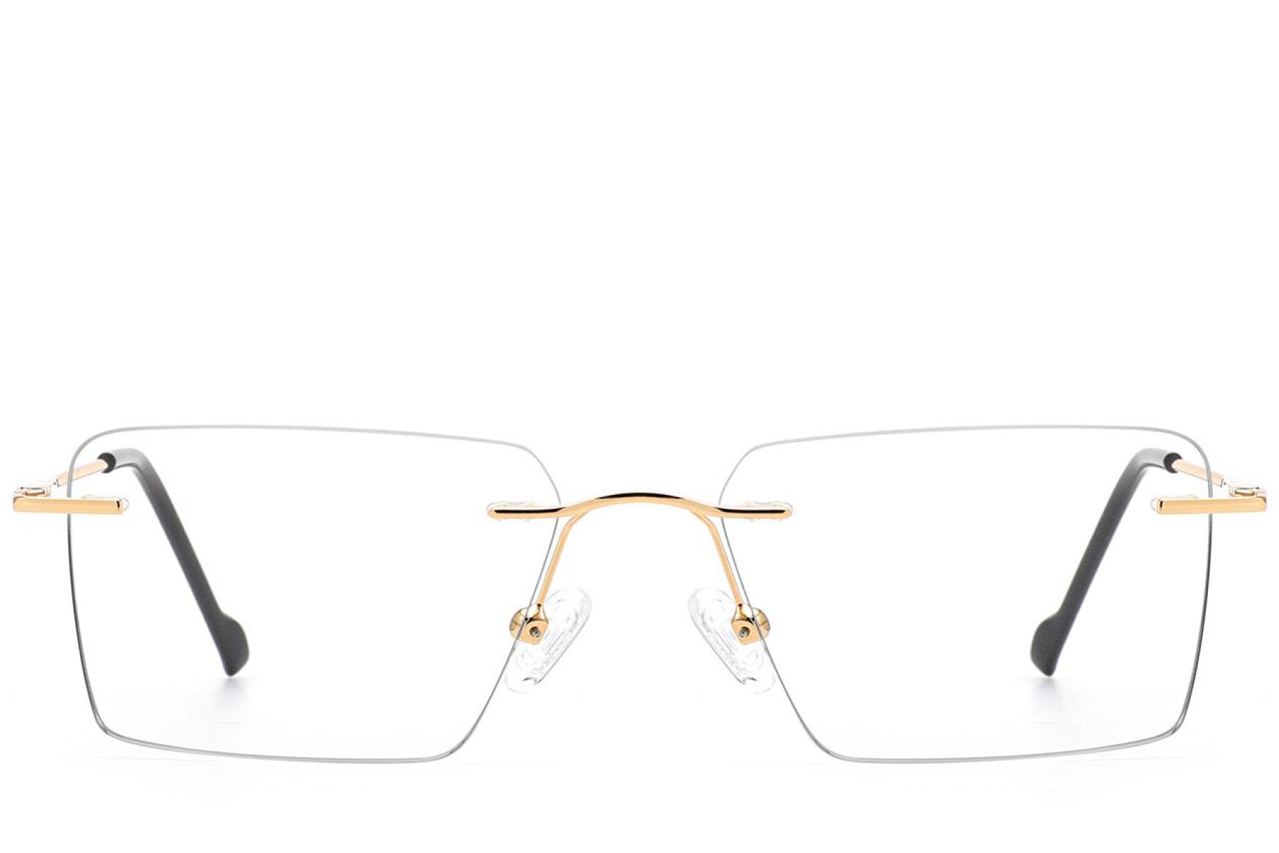 BS2012-3396_Golden_Invisible_Metal_Glasses_front