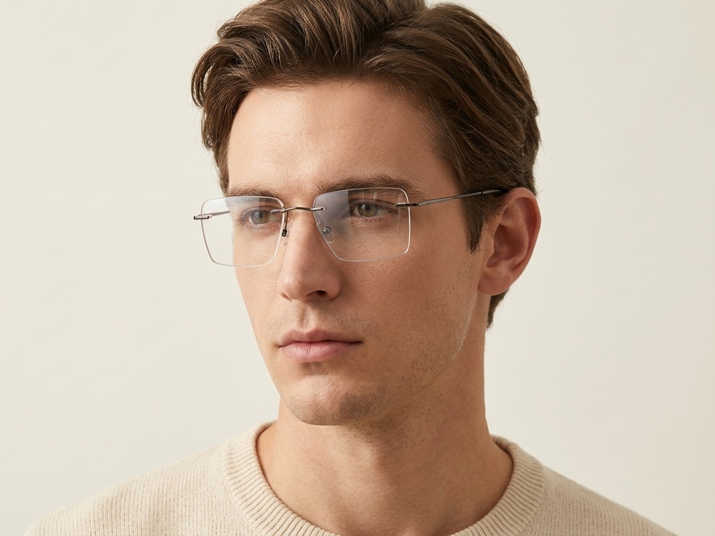 BS2012-3397_Grey_Invisible_Metal_Glasses-tryon_male