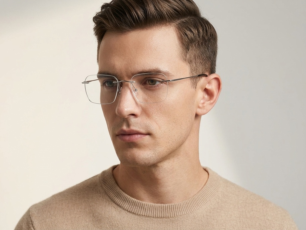 BS2012-3404_Silver_Invisible_Metal_Glasses-tryon_male