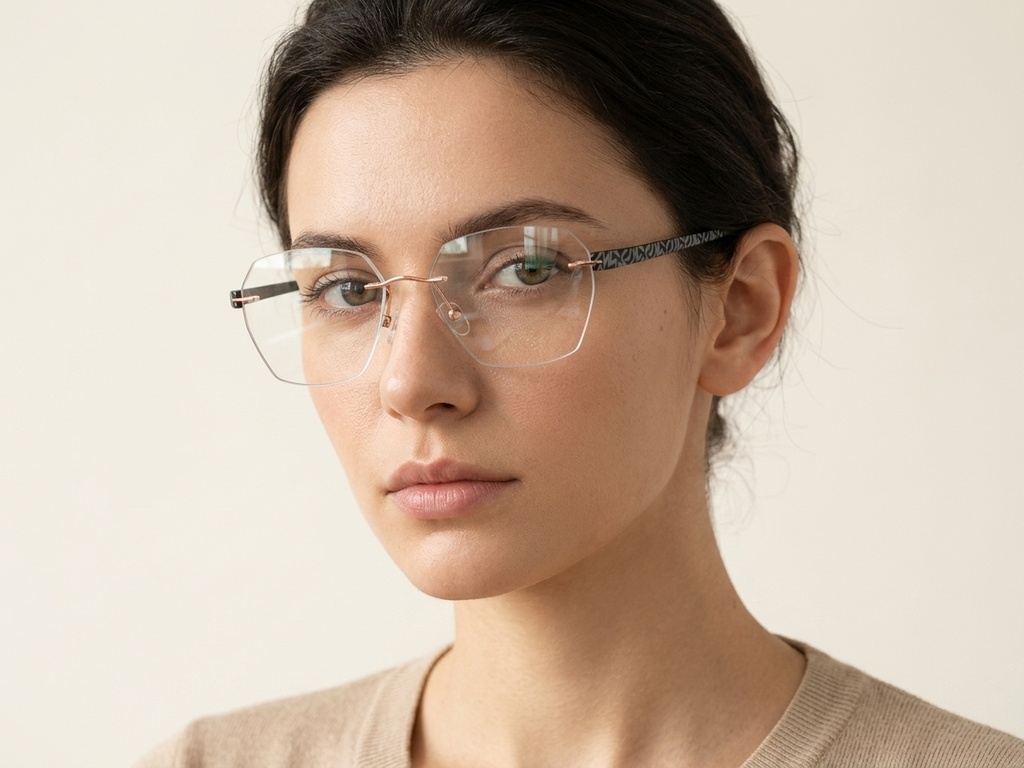 BS2012-3412_Pink_Invisible_Metal_Glasses-tryon_female