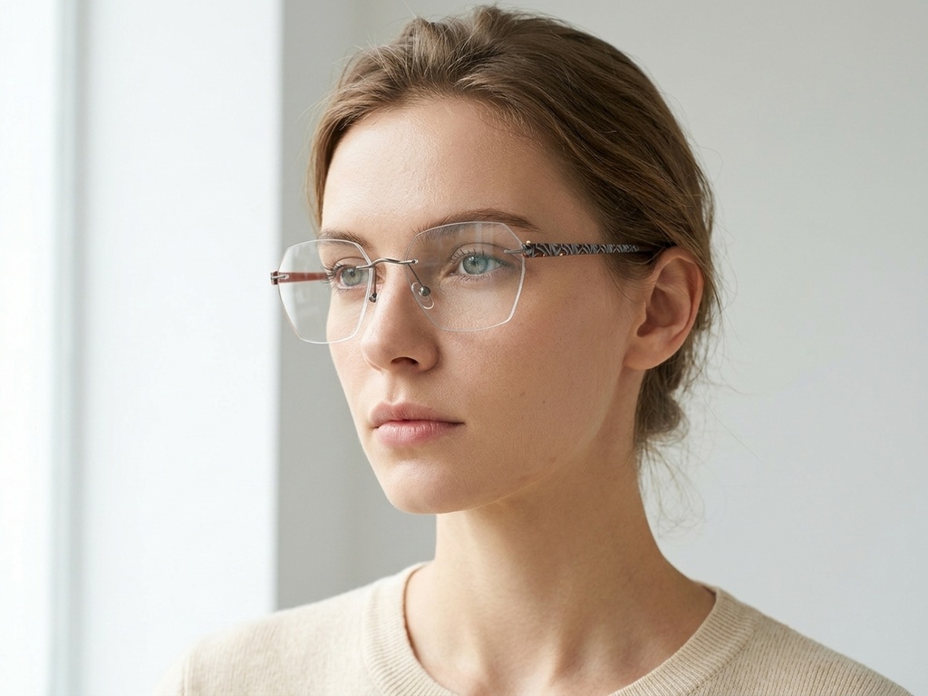 BS2012-3415_Grey_Invisible_Metal_Glasses-tryon_female