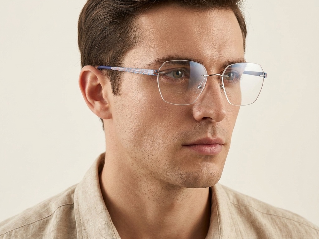 BS2012-3416_Silver_Invisible_Metal_Glasses-tryon_male