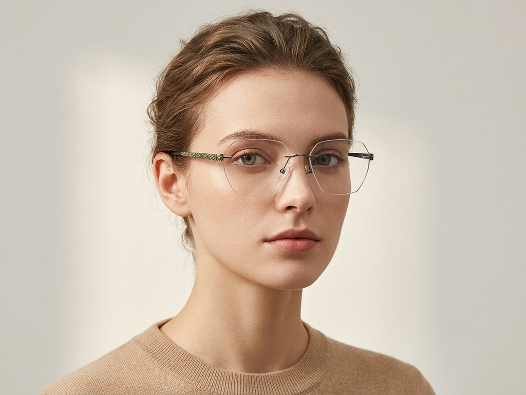 BS2012-3417_Grey_Invisible_Metal_Glasses-tryon_female