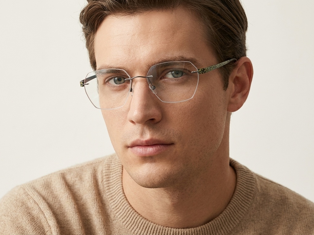 BS2012-3417_Grey_Invisible_Metal_Glasses-tryon_male