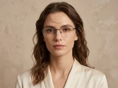 BS2012-3418_Black_Semi-rimless_Metal_Glasses-tryon_female