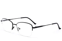 BS2012-3418_Black_Semi-rimless_Metal_Glasses_corner