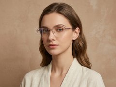 BS2012-3420_Purple_Semi-rimless_Metal_Glasses-tryon_female