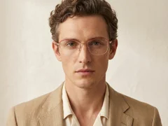 BS2012-3421_Red_Semi-rimless_Metal_Glasses-tryon_male
