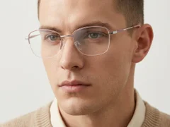 BS2012-3422_Pink_Semi-rimless_Metal_Glasses-tryon_male