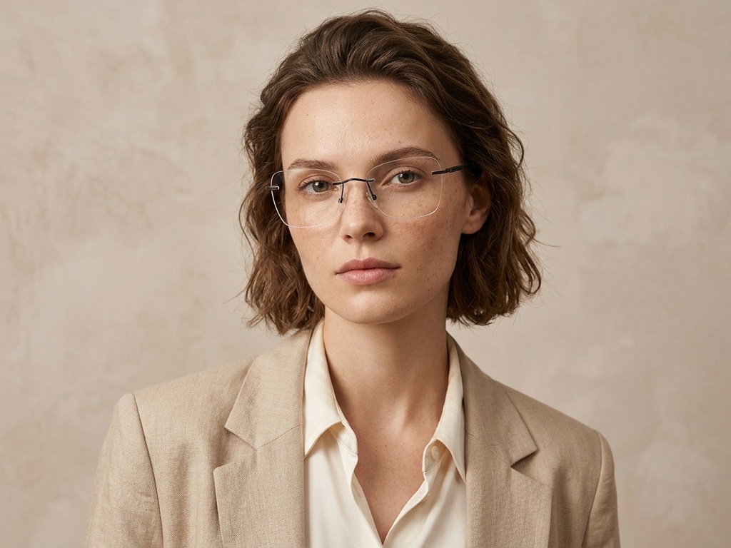 BS2012-3423_Black_Invisible_Metal_Glasses-tryon_female