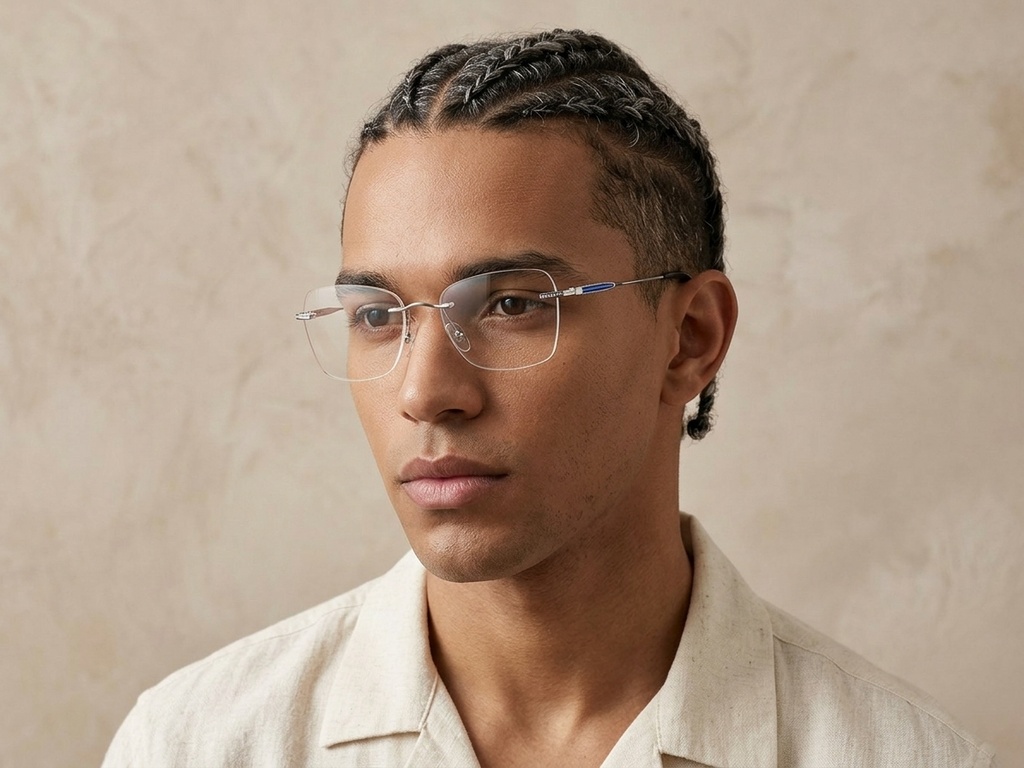 BS2012-3426_Silver_Invisible_Metal_Glasses-tryon_male