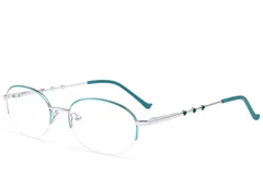 BS2012-3435_Green_Semi-rimless_Metal_Glasses_corner