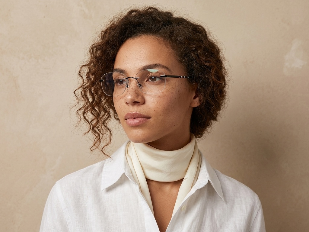 BS2012-3438_Black_Invisible_Metal_Glasses-tryon_female