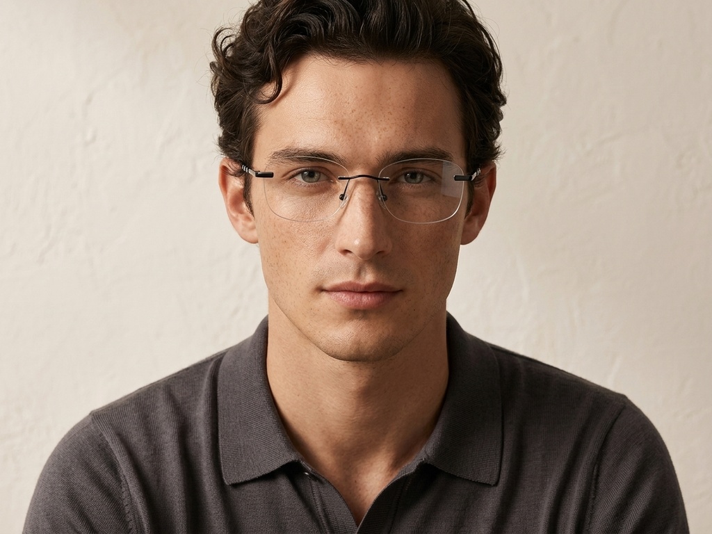 BS2012-3438_Black_Invisible_Metal_Glasses-tryon_male