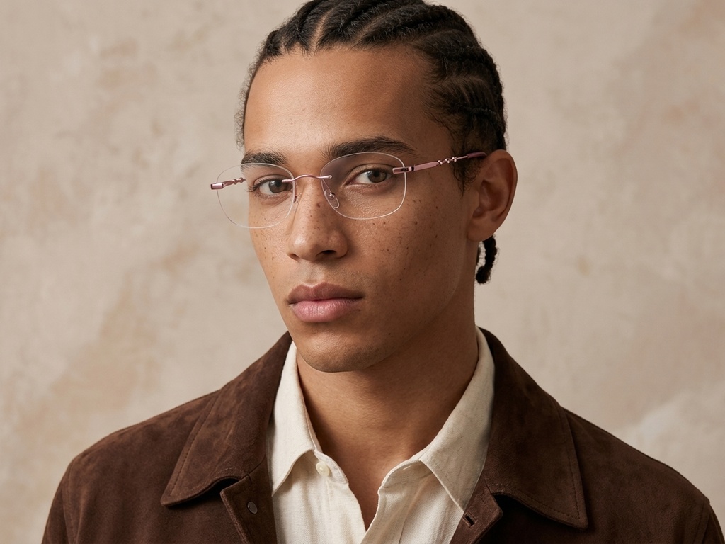 BS2012-3440_Pink_Invisible_Metal_Glasses-tryon_male