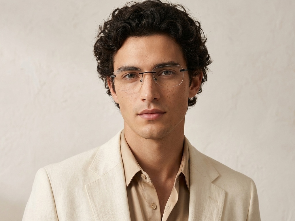 BS2012-3443_Black_Invisible_Metal_Glasses-tryon_male