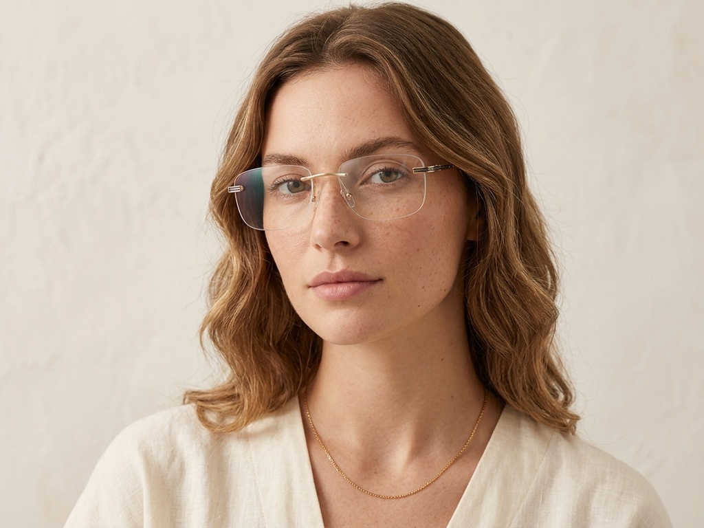 BS2012-3444_Golden_Invisible_Metal_Glasses-tryon_female