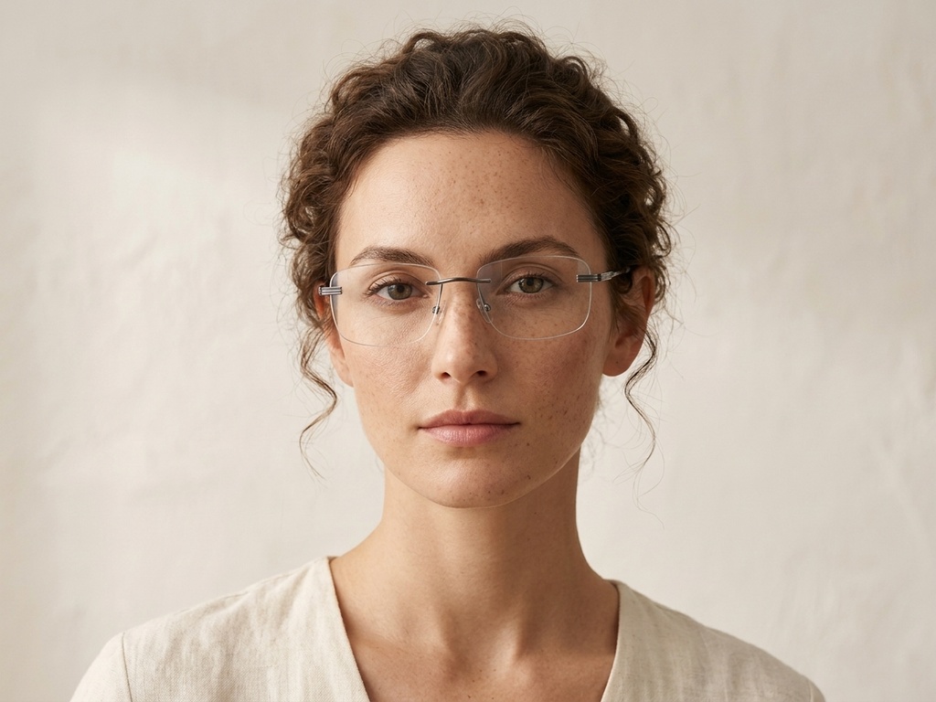 BS2012-3446_Grey_Invisible_Metal_Glasses-tryon_female