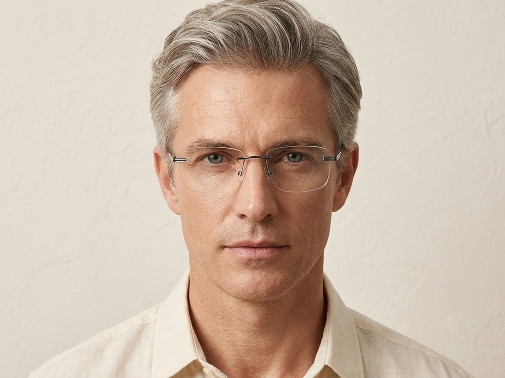 BS2012-3446_Grey_Invisible_Metal_Glasses-tryon_male