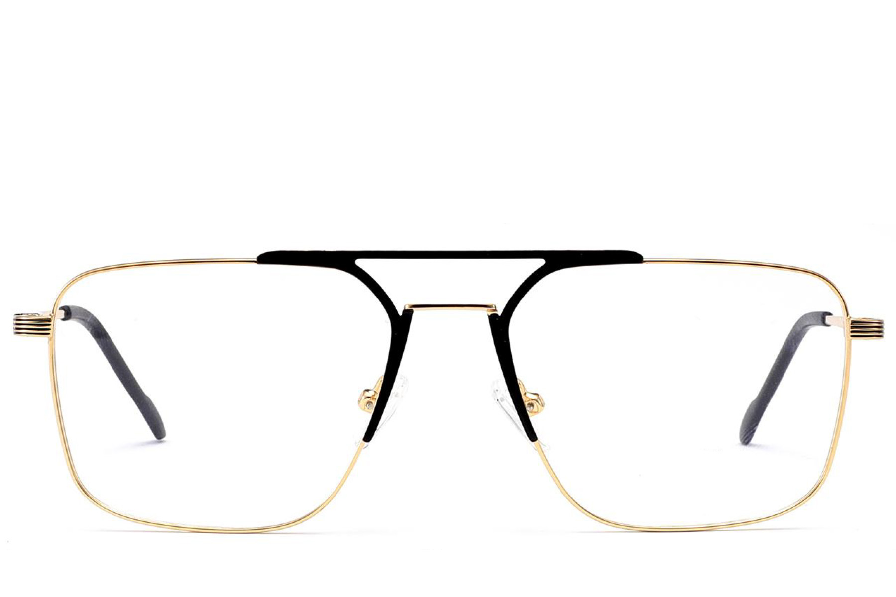 BS2012-3449_Golden_Aviator_Metal_Glasses_front