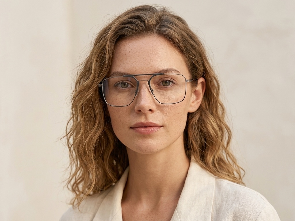 BS2012-3451_Grey_Aviator_Metal_Glasses-tryon_female