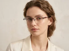 BS2012-3453_Black_Semi-rimless_Metal_Glasses-tryon_female