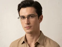 BS2012-3453_Black_Semi-rimless_Metal_Glasses-tryon_male