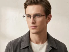 BS2012-3458_Black_Semi-rimless_Metal_Glasses-tryon_male
