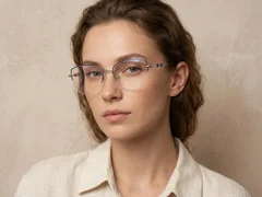 BS2012-3460_Blue_Semi-rimless_Metal_Glasses-tryon_female