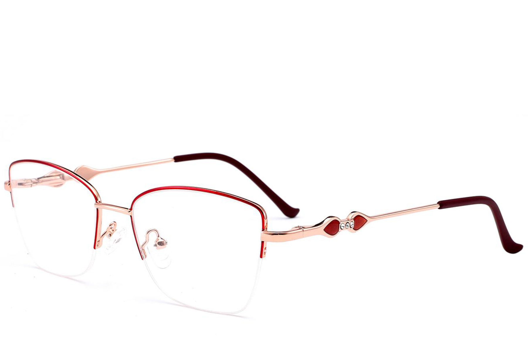 BS2012-3461_Red_Semi-rimless_Metal_Glasses_corner