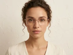 BS2012-3462_Purple_Semi-rimless_Metal_Glasses-tryon_female