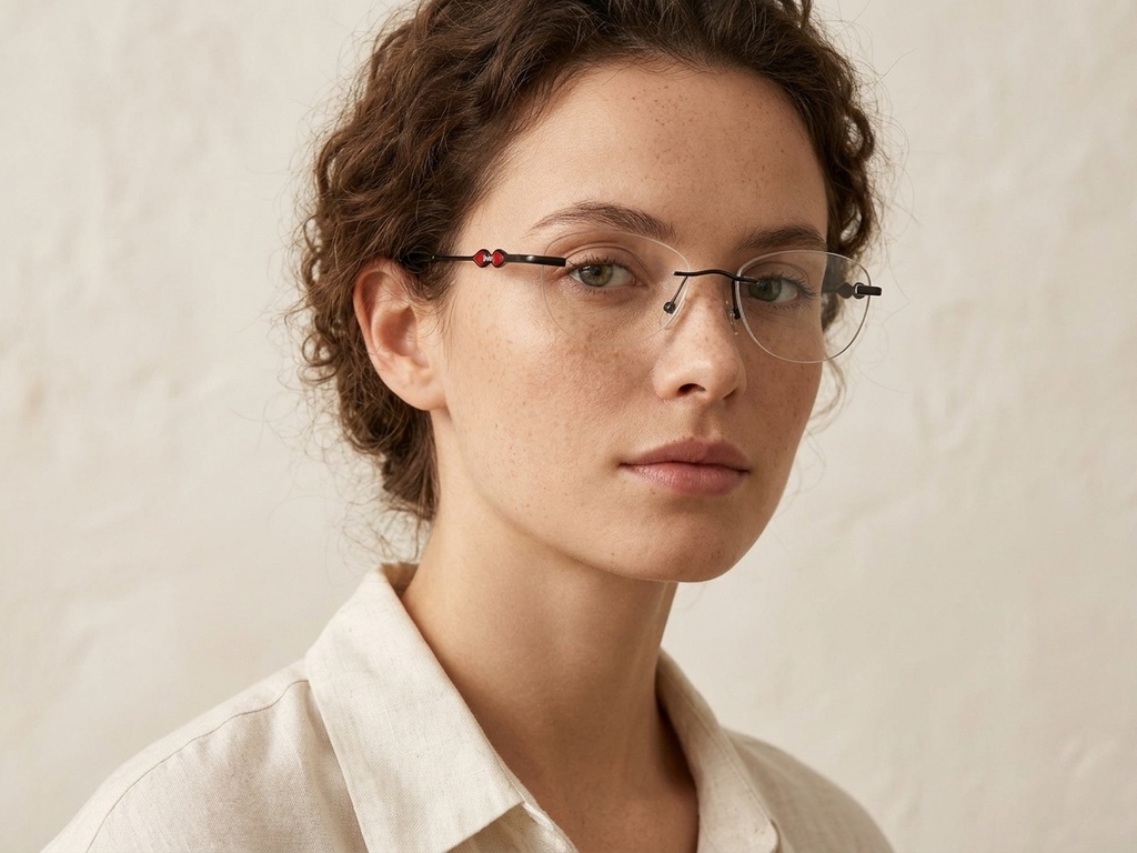 BS2012-3468_Black_Invisible_Metal_Glasses-tryon_female