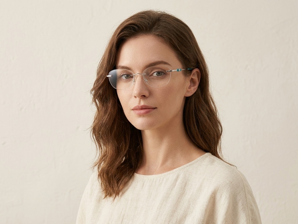 BS2012-3469_Silver_Invisible_Metal_Glasses-tryon_female