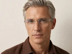 BS2012-3470_Silver_Invisible_Metal_Glasses-tryon_male