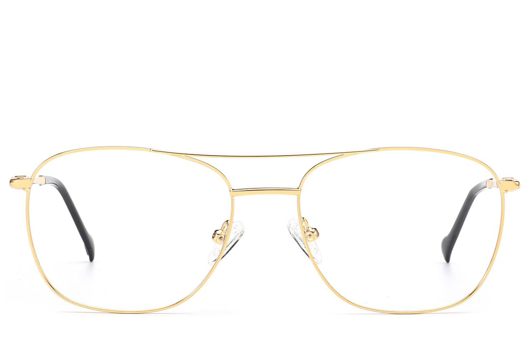 BS2012-3475_Golden_Aviator_Metal_Glasses_front