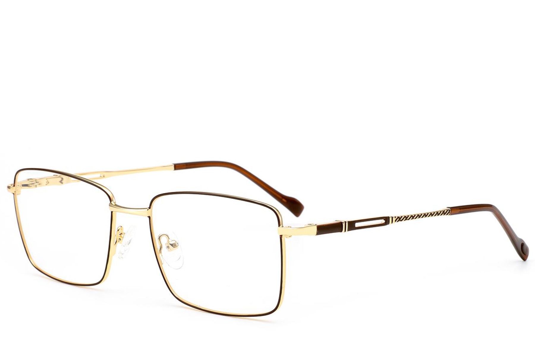 BS2012-3480_Brown_Rectangular_Metal_Glasses_corner
