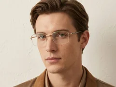 BS2012-3485_Golden_Semi-rimless_Metal_Glasses-tryon_male