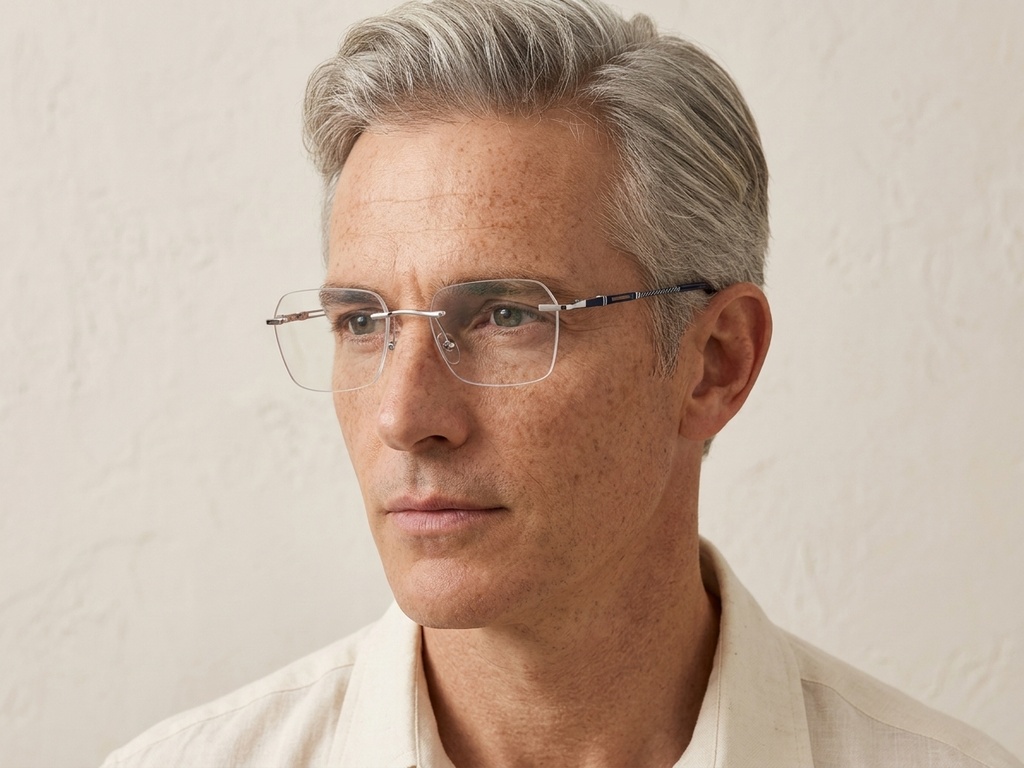 BS2012-3490_Silver_Invisible_Metal_Glasses-tryon_male