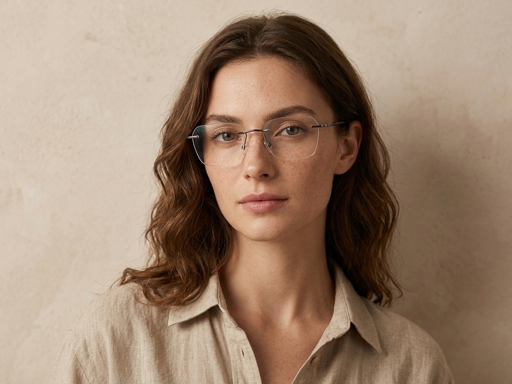 BS2012-3491_Grey_Invisible_Metal_Glasses-tryon_female