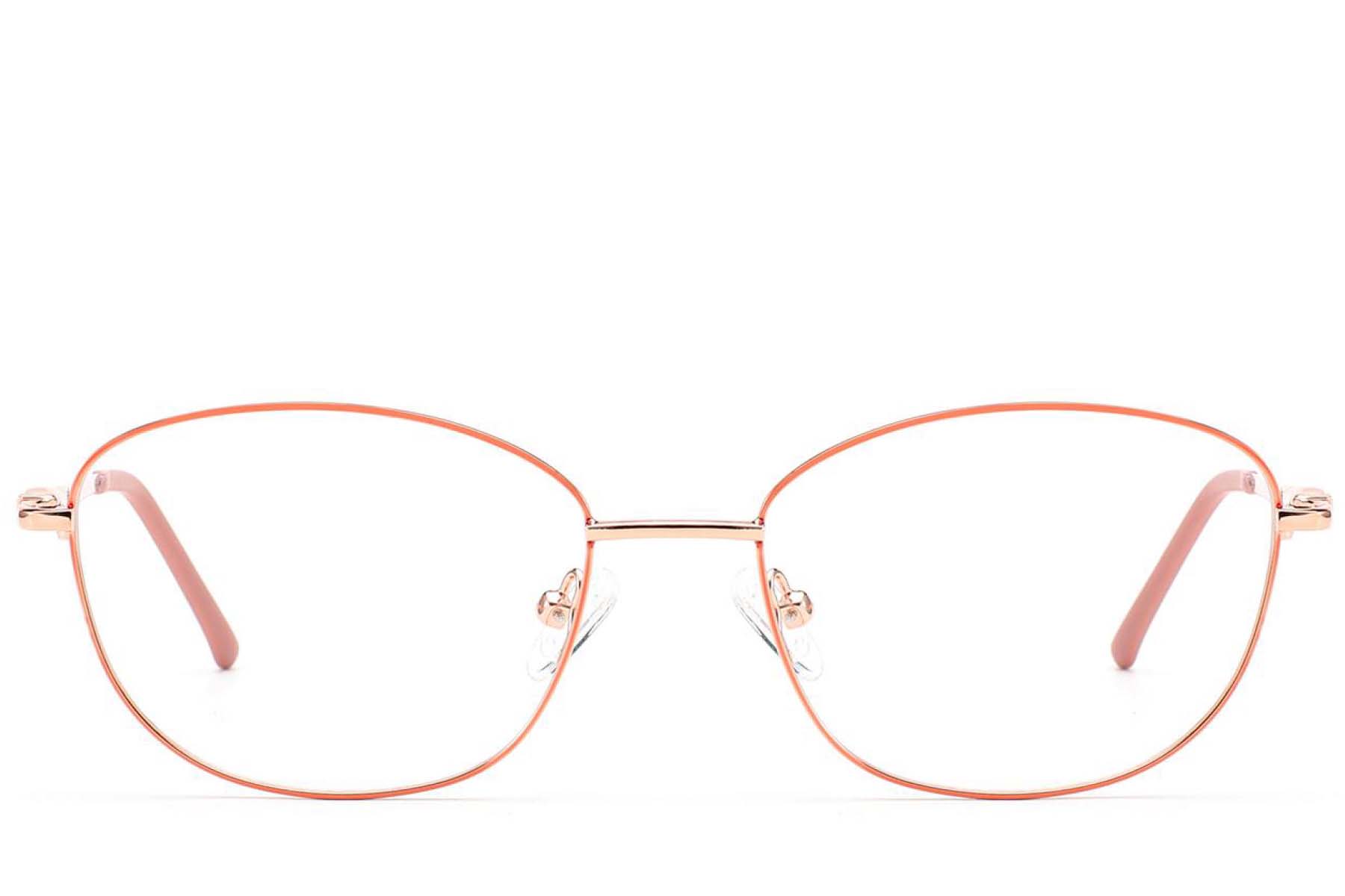 BS2012-3495_Orange_Butterfly_Metal_Glasses_front