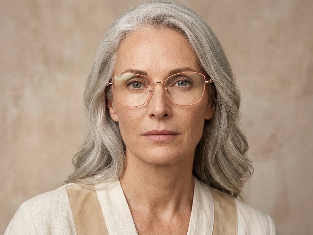 BS2012-3505_Orange_Butterfly_Metal_Glasses-tryon_female