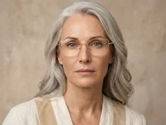 BS2012-3505_Orange_Butterfly_Metal_Glasses-tryon_female