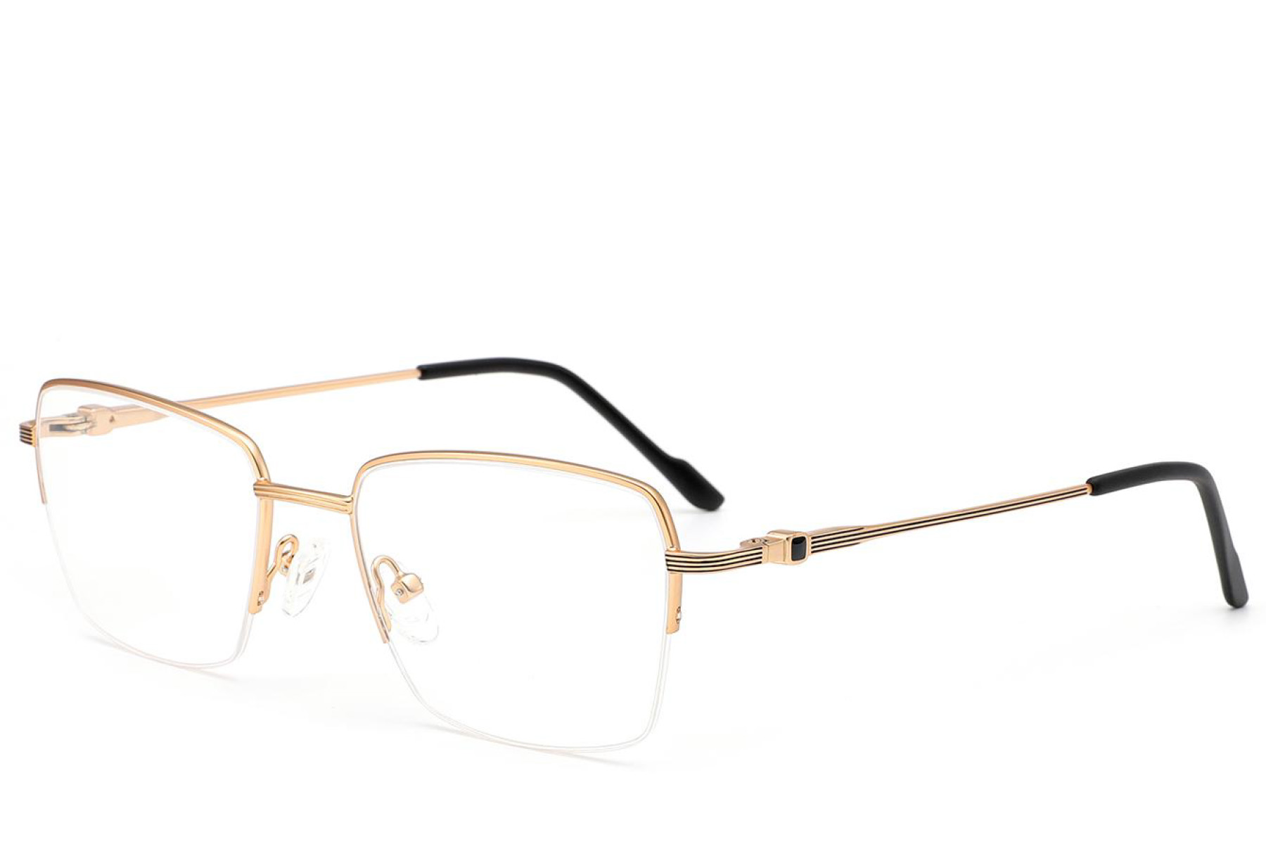 BS2012-3513_Golden_Semi-rimless_Metal_Glasses_corner