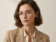 BS2012-3514_Black_Semi-rimless_Metal_Glasses-tryon_female