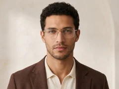 BS2012-3514_Black_Semi-rimless_Metal_Glasses-tryon_male