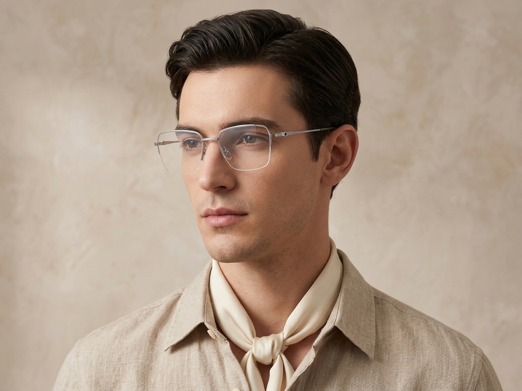BS2012-3515_Silver_Semi-rimless_Metal_Glasses-tryon_male