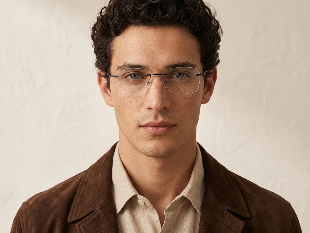 BS2012-3523_Black_Invisible_Metal_Glasses-tryon_male